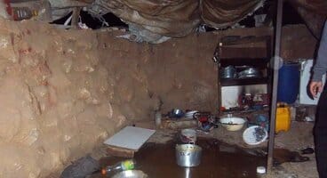 2011-09-09 Israeli settlers set fire to an house-tent in the palestinian village of Susiya