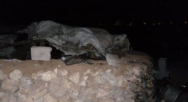 2011-09-09 Israeli settlers set fire to an house-tent in the palestinian village of Susiya