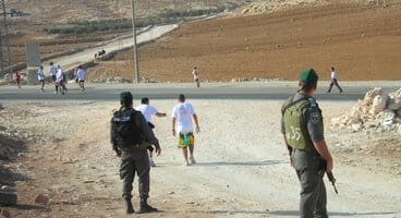 2011-12-20 Settlers' running race in the West Bank causing hours of delay for Palestinians