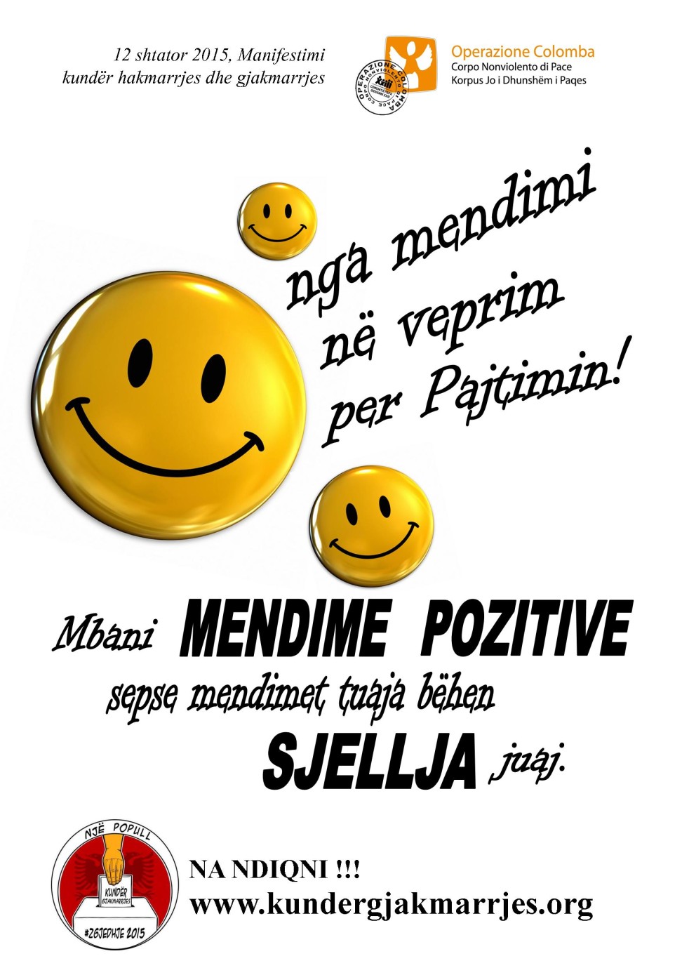 Nga mendimi në veprim për Pajtimin - Manifestimi 12 Shtator 2015