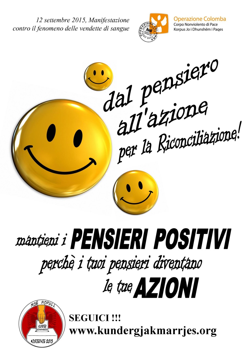 Dal pensiero all'azione per la Riconciliazione! - Manifestazione 12 Settembre 2015